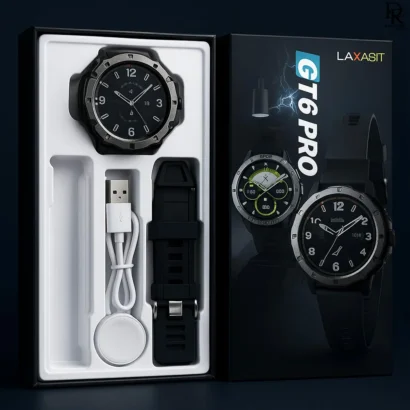 gt6 pro smart watch price in pakistan, gt6 pro round dial smart watch, buy bluetooth smart watch pakistan, gt6 pro smart watch with charger, smart watch under 3500 in pakistan, gt6 pro bluetooth connected watch, fitness tracking smart watch pakistan, gt6 pro smart watch box pack, latest smart watches 2025 pakistan, ravaluxe gt6 pro collection