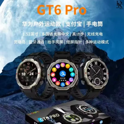 gt6 pro smart watch price in pakistan, gt6 pro round dial smart watch, buy bluetooth smart watch pakistan, gt6 pro smart watch with charger, smart watch under 3500 in pakistan, gt6 pro bluetooth connected watch, fitness tracking smart watch pakistan, gt6 pro smart watch box pack, latest smart watches 2025 pakistan, ravaluxe gt6 pro collection