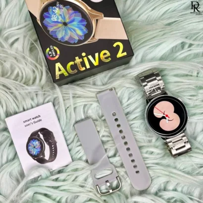 Active 2 Smart Watch Pakistan, smartwatch with chain strap, dual strap smartwatch, smartwatch under 4000 in Pakistan, best budget smartwatch 2025, Active 2 box pack watch, smartwatch with charger Pakistan