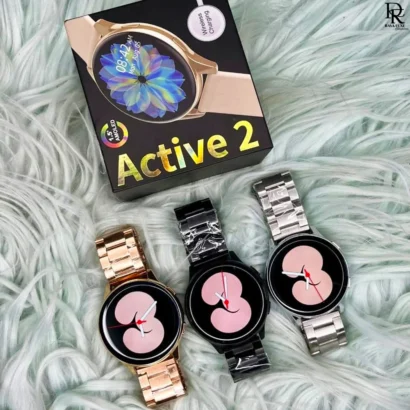 Active 2 Smart Watch Pakistan, smartwatch with chain strap, dual strap smartwatch, smartwatch under 4000 in Pakistan, best budget smartwatch 2025, Active 2 box pack watch, smartwatch with charger Pakistan