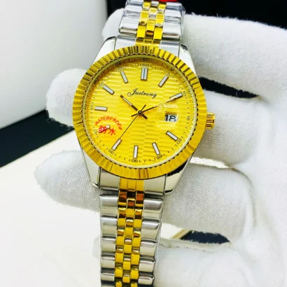 Ustrong semi automatic watch, men’s stainless steel watch, mechanical watches Pakistan, butterfly lock watches, automatic pendulum watch, affordable luxury watches