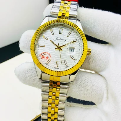 Ustrong semi automatic watch, men’s stainless steel watch, mechanical watches Pakistan, butterfly lock watches, automatic pendulum watch, affordable luxury watches