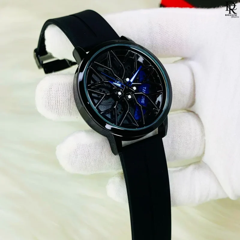 rotating dial watch Pakistan, trendy rubber strap watch, stylish men’s watch 2025, rotating bezel wristwatch, affordable fashion watch, China assembled watches, premium sporty watch