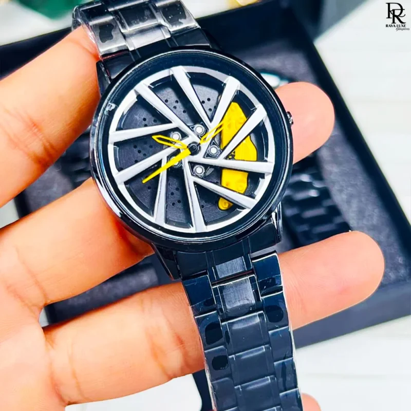 SKMEI Spinner Watch, Moving Dial Watch, Trendy Men’s Watch 2025, Push Lock Wristwatch, Stylish Watch for Men