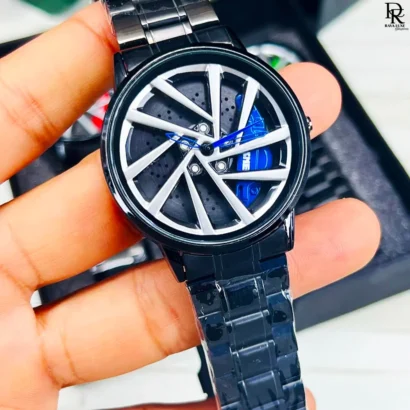 SKMEI Spinner Watch, Moving Dial Watch, Trendy Men’s Watch 2025, Push Lock Wristwatch, Stylish Watch for Men