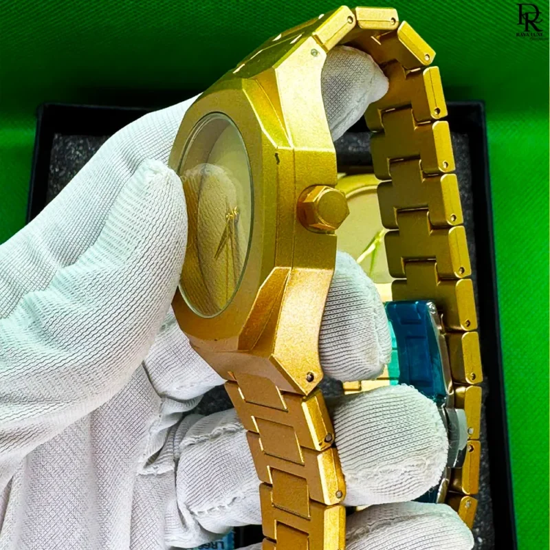 Aura Watch Golden Aura Fiber Material Butterfly Lock