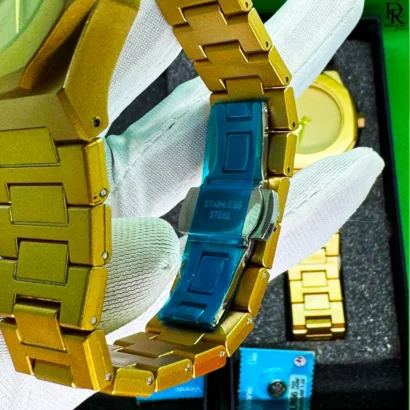 Aura Watch Golden Aura Fiber Material Butterfly Lock