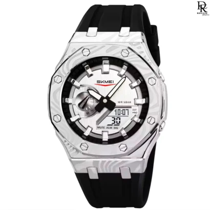 SKMEI Waterproof Watch, Dual Time Sport Watch, SKMEI Silicone Strap, Digital Analog Watch, SKMEI Men Watch