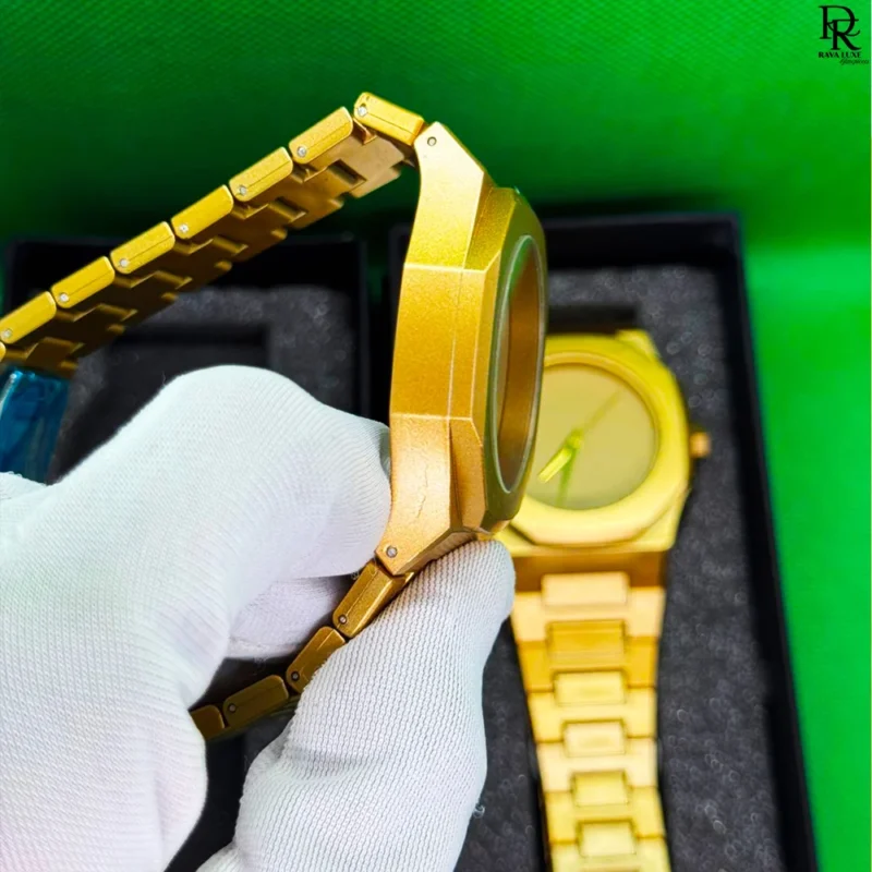 Aura Watch Golden Aura Fiber Material Butterfly Lock