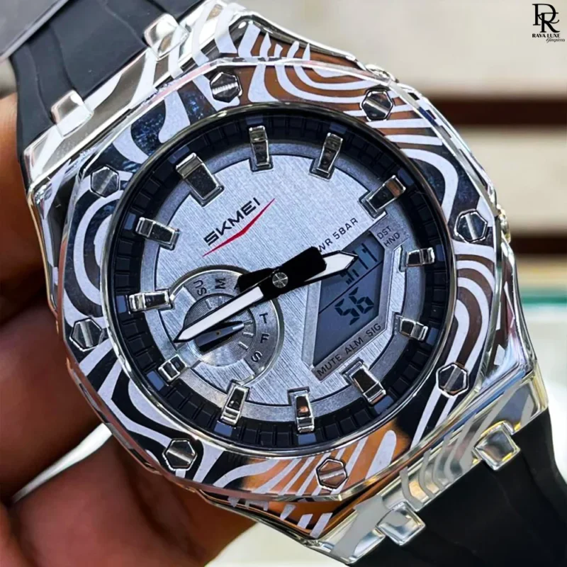 SKMEI Waterproof Watch, Dual Time Sport Watch, SKMEI Silicone Strap, Digital Analog Watch, SKMEI Men Watch