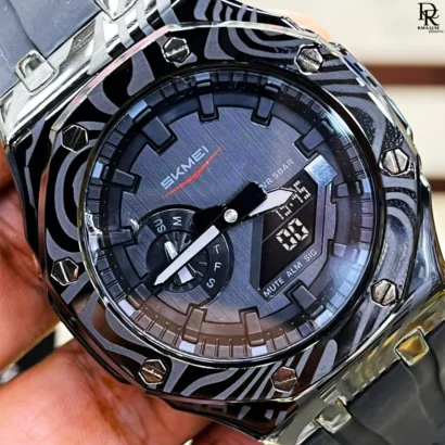 SKMEI Waterproof Watch, Dual Time Sport Watch, SKMEI Silicone Strap, Digital Analog Watch, SKMEI Men Watch