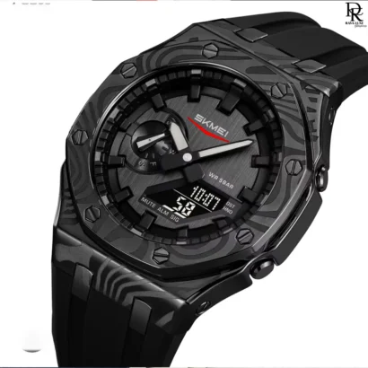 SKMEI Waterproof Watch, Dual Time Sport Watch, SKMEI Silicone Strap, Digital Analog Watch, SKMEI Men Watch