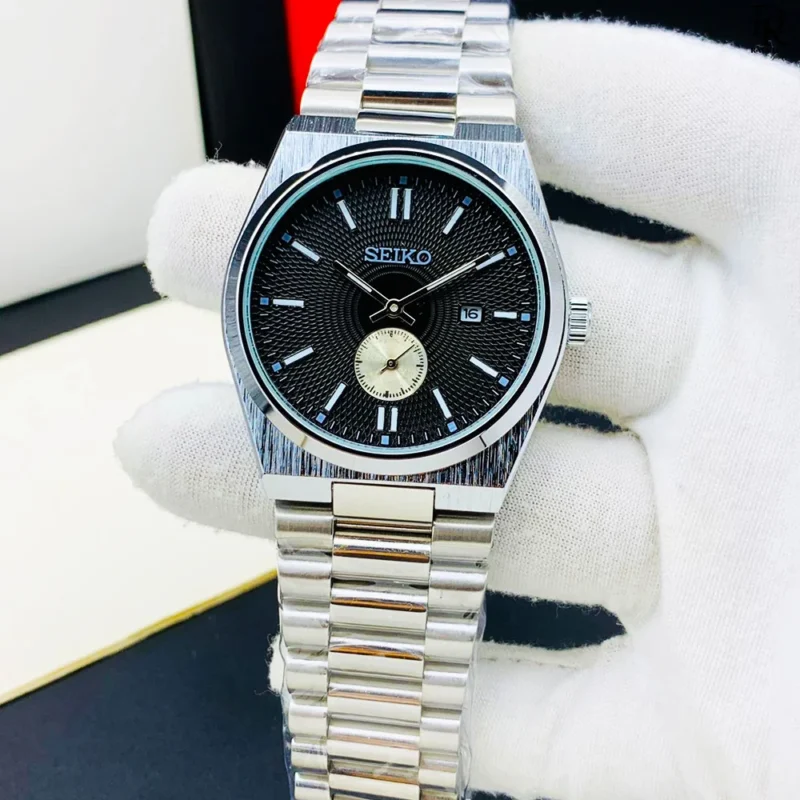 SEKO Down Second Watch, SEKO Stainless Steel Watch, Luxury Men’s Watch Pakistan, SEKO Watch RavaLuxe, Down Second Dial Watch, Premium Watches under 5000