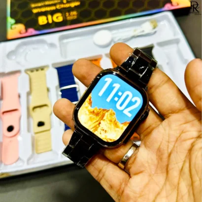 Series X smartwatch, smart watch Pakistan, fitness watch 45mm, smartwatch with wireless charger, ocean strap smartwatch, affordable smart watches, smartwatch bundle