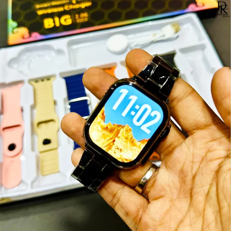 Series X smartwatch, smart watch Pakistan, fitness watch 45mm, smartwatch with wireless charger, ocean strap smartwatch, affordable smart watches, smartwatch bundle