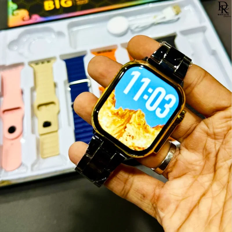 Series X smartwatch, smart watch Pakistan, fitness watch 45mm, smartwatch with wireless charger, ocean strap smartwatch, affordable smart watches, smartwatch bundle