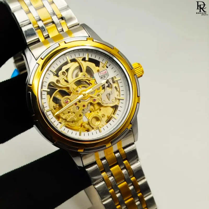 Tag Worth automatic watch, dual tone golden watch, stainless steel wristwatch, men’s automatic watches Pakistan, luxury 2nd copy watch, Tag automatic collection, Ravaluxe premium watches