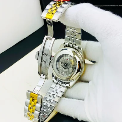 Ustrong semi automatic watch, men’s stainless steel watch, mechanical watches Pakistan, butterfly lock watches, automatic pendulum watch, affordable luxury watches
