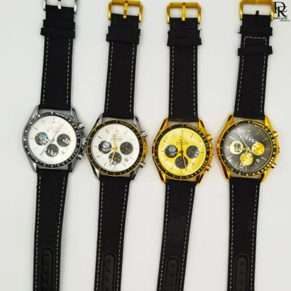 omega speedmaster watch Pakistan, men’s chronograph watch, quartz leather strap watch, luxury watches under 7000, omega replica Pakistan, OMEGA men collection, premium chronograph wristwatch