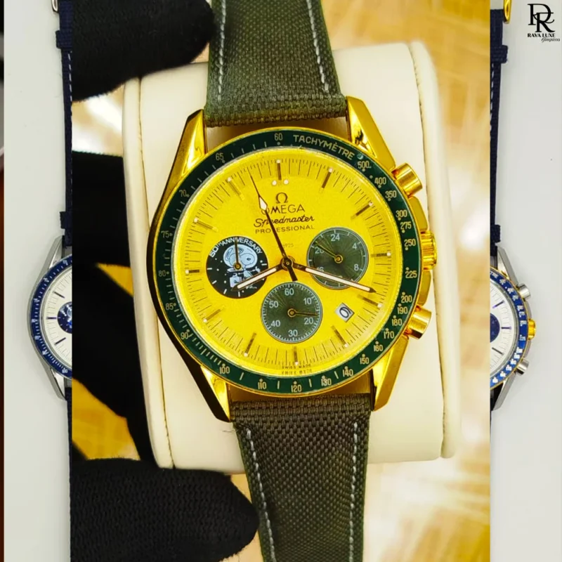 omega speedmaster watch Pakistan, men’s chronograph watch, quartz leather strap watch, luxury watches under 7000, omega replica Pakistan, OMEGA men collection, premium chronograph wristwatch